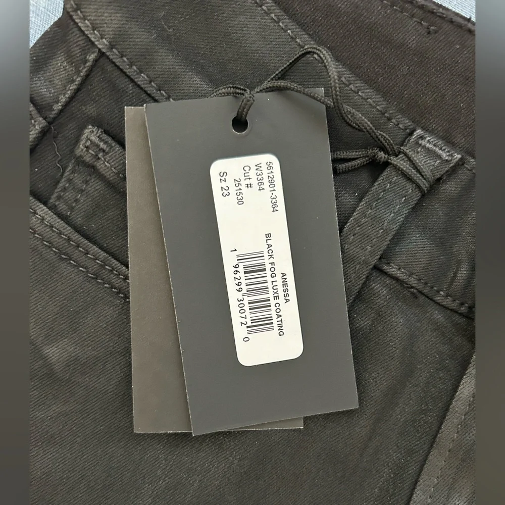 PAIGE Anessa Black Fog Luxe Coating Jeans - Picture 9 of 13